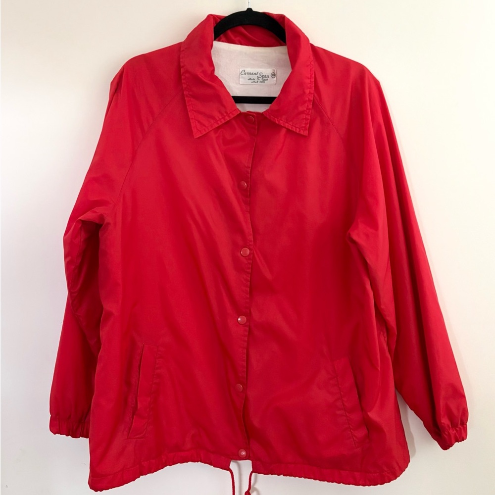 Vintage Classic Red Lightweight Unisex Jacket